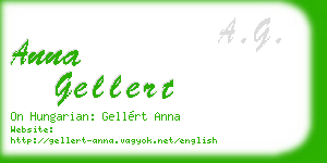 anna gellert business card