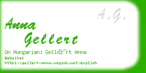 anna gellert business card